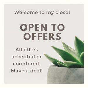 Offers welcome & encouraged